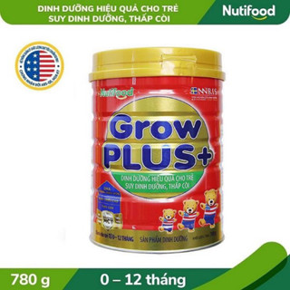 Sữa Nutifood Grow plus đỏ cho trẻ suy dinh dưỡng thấp còi 0-12 tháng (Growplus đỏ)