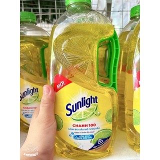 Nước rửa chén Sunlight chanh chai 1.5kg