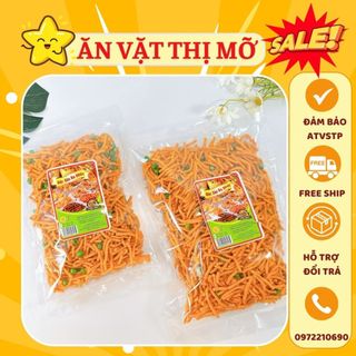 500g bim bim tăm đậu hà lan, snack que bim tăm thái, bim tăm đậu mix đậu hà lan