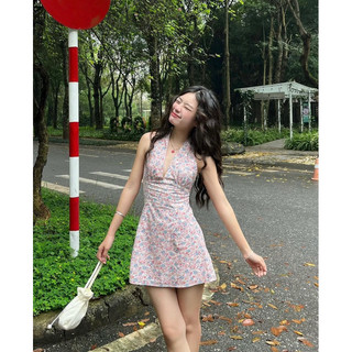 [Mya house] Đầm cổ yếm hoa nhí ARTHU DRESS