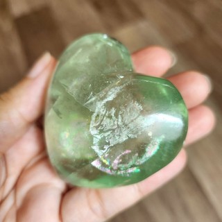 đá xanh green fluorite hình tim