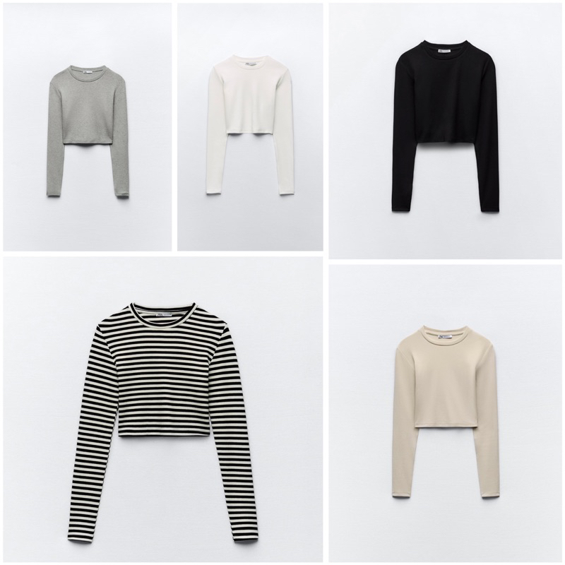 Áo thun croptop Zara Authentic