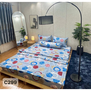 Drap cotton 100% , ga trải giường cao cấp chuẩn LOGO CTY mẫu LÁ RƠI XÁM