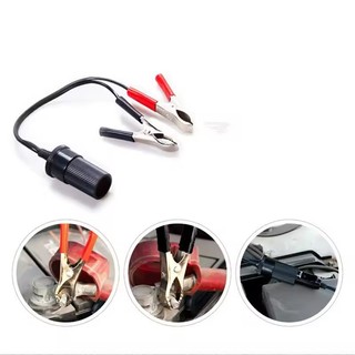 Kẹp bình ác quy đầu ra tẩu 12v trên ô tô dùng cho các thiết bị điện trên xe hơi, cáp chuyển kẹp chì ác quy sang tẩu 12v