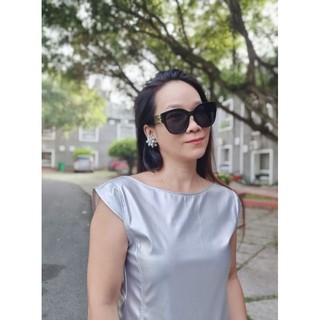 đầm da màu bạc co giãn