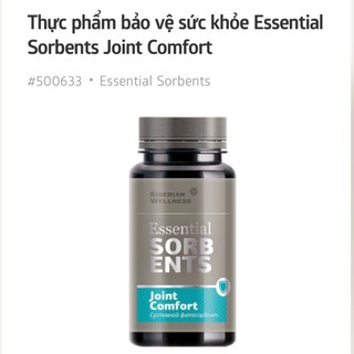 Thực phẩm SIBERIAN Essential Sorbents Joint Comfort, hỗ trợ phòng ngừa thoái hóa khớp, tốt cho khớp