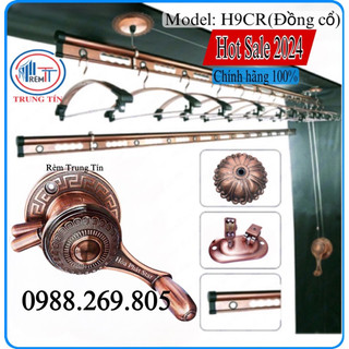 Giàn phơi thông minh Hòa Phát Rèm Trung Tín Cao Cấp hệ cải tiến chống rối dây