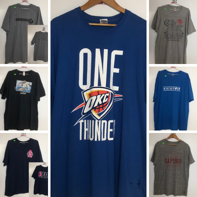 Áo thun mỹ 2hand 2XL, áo thun được chọn mẫu mới 80 -99% 2XL