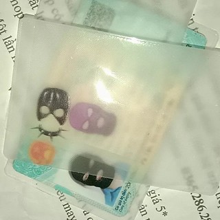 Set 10 vỏ bọc thẻ căn cước,thẻ atm,che mặt đáng yêu