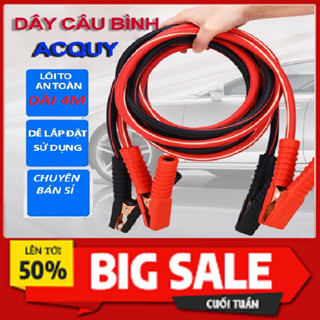 Dây câu bình ắc quy ô tô cao cấp chịu tải 2000A và chịu nhiệt 70 độ C dài 4M  tải điện nhanh và an todaycaubinhoto