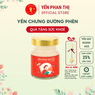 Yến chưng đường phèn phan thị, yến sào khánh hoà chưng sẵn, 25% yến tươi