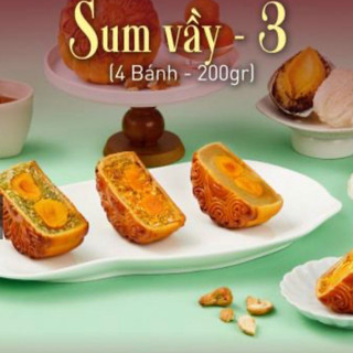Bánh trung thu givral combo sum vầy 3