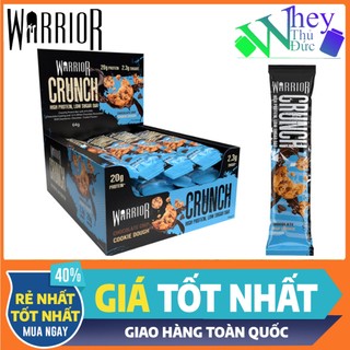 Combo 3 bánh Warrior Crunch Protein Bar - Bánh Protein thay thế bữa ăn nhanh