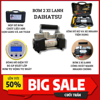  Bơm Lốp Ô Tô 2 Xi Lanh Daihatsu Hàng Chuẩn Bảo Hành 12 Tháng Công Suất Lớn Siêu Khỏe Siêu Nhanh - Bơm Điện Ô Tô 
