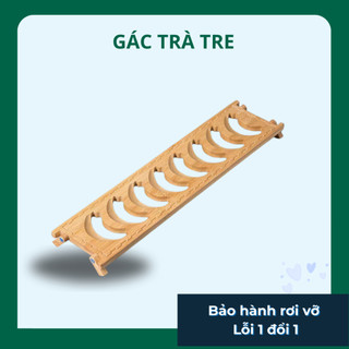 Gác chén trà , đế gác ly bằng tre chống cong vênh mối mọt mới nhất