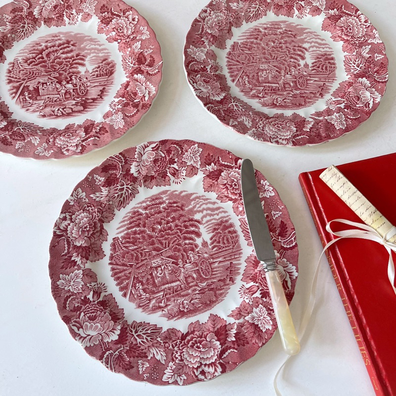 Đĩa cảnh đỏ Wood & sons
