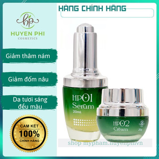 Combo nám vip Huyền Phi gồm tinh chất tan nám và kem nám vip 20ml giảm thâm nám đốm nâu giúp da tươi sáng đều màu