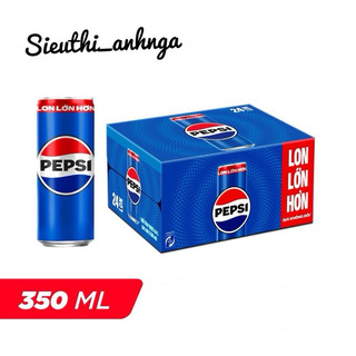 Thùng 24 lon nước ngọt có gaz pepsi 350ml