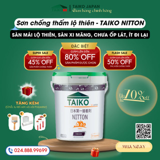 Sơn Chống Thấm Nhật Bản - TAIKOMI Japan Chống Thấm Vết Nứt Mái Nhà, Sàn Nhà Vệ Sinh, Máng Xối, Tôn Triệt Để