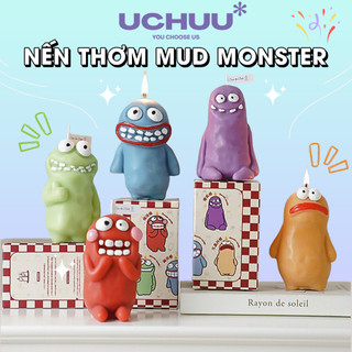  Nến Thơm Mud Monster UCHUU Hộp Quà Nến Quái Vật Bùn Cute Độc Đáo Decor Sưu Tầm Quà Tặng Sinh Nhật 
