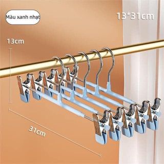 Set 10 móc, kẹp quần áo 2 đầu, kẹp quần áo, váy đa năng