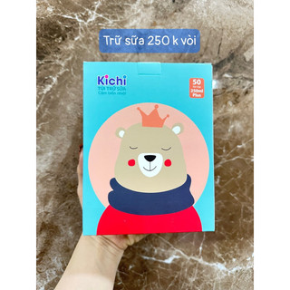 Kichi Hộp 50 túi trữ sữa cảm biến nhiệt không vòi
