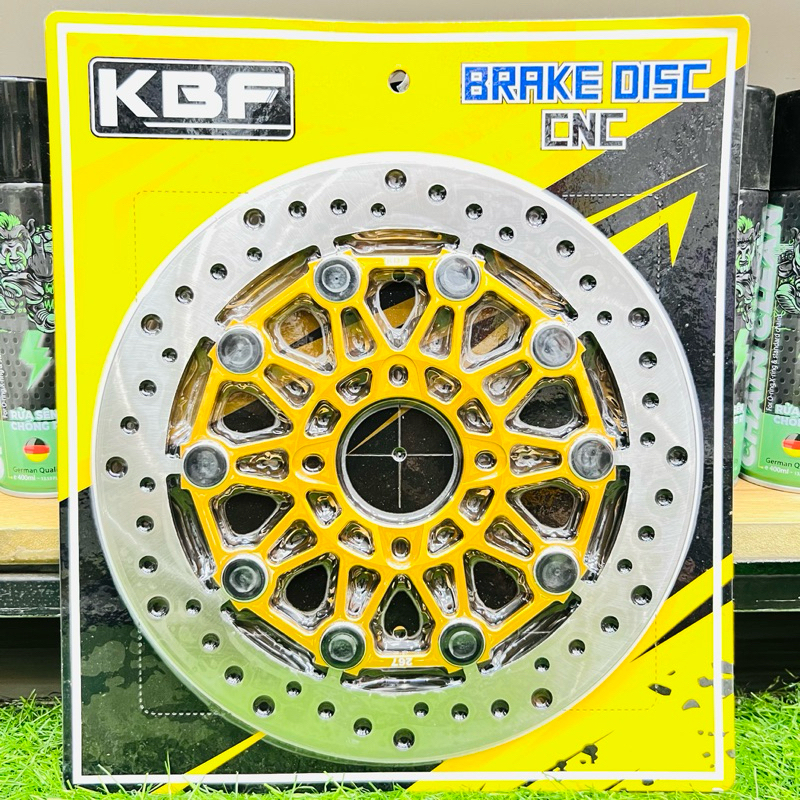 Đĩa thắng TQ6 KBF 267mm 4 Lỗ 10 Ắc Lòng Vàng