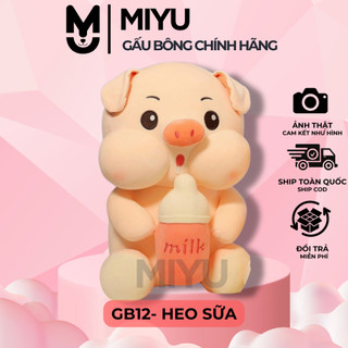 Gấu Bông Heo Sữa MIYU - Lợn Uống Sữa Đáng Yêu - Thú Nhồi Bông Cao Cấp - Chất Vải Siêu Mịn - An Toàn Với Trẻ Em 