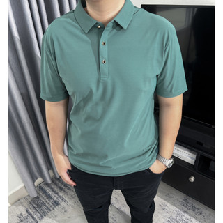 Áo Polo BIGSIZE (80-150kg) Basic màu xanh ngọc, thanh lịch, sang trọng, chuẩn phom Bigsize - GASIMAN