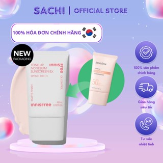 Kem chống nắng nâng tông kiềm dầu innisfree Tone Up No Sebum EX SPF 50+ PA++++ 60 mL - myphamsachi