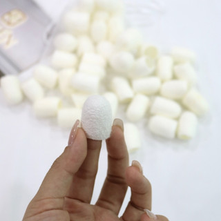 1 Chiếc Kén Tằm Cắt Sẵn Đầu - Nguyên Liệu Làm Khăn Tơ Tằm MsKÉN