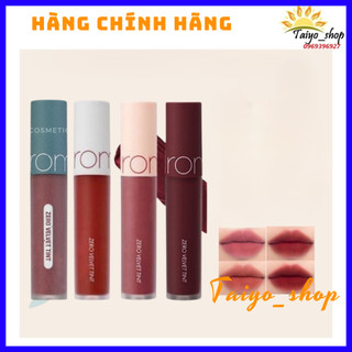 Đủ màu_Son Kem Lì Siêu Mềm Mượt Romand Zero Velvet Tint.