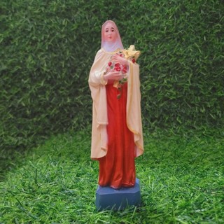 Tượng Thánh Nữ Teresa cao 15cm chất liệu nhựa Composite, sơn màu, tượng thờ công giáo