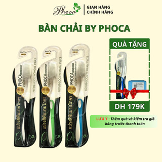 Bàn chải đánh răng Phoca, bàn chải đánh răng cho người niềng răng lông mềm 0,1mm triệu sợi tơ mềm