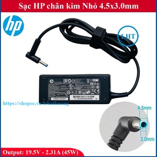Sạc Laptop HP 19.5V - 2.31A (45W) / 3.33A (65W) chân kim nhỏ 4.5x3.0mm HP Pavilion chân xanh