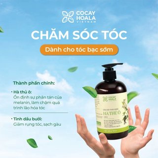 Dầu gội thảo dược Hà thủ ô cỏ cây hoa lá 420g 2in1 giảm rụng tóc, tóc bạc sớm