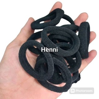 Túi 50 Thun cột tóc trơn màu đen