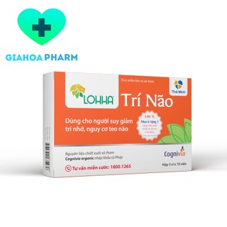 Lohha Trí não (Thái Minh) - Hỗ trợ giảm triệu chứng sa sút trí tuệ, teo não, nguy cơ Alzheimer, giảm trí nhớ tuổi cao