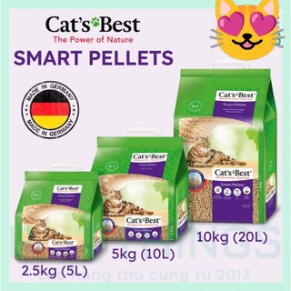 5L 10L 20L Cat's Best Smart Pellets cát gỗ vệ sinh mèo dành cho mèo lông dài- Không dính lông