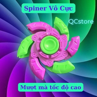 Con quay spiner 6 cánh in 3d, spiner quay mượt tốc độ cao, con quay cà rốt