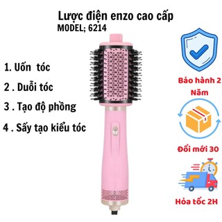 Lược điện chải tóc ENZO 6214 thương hiệu italia , lược điện sấy uốn duỗi tạo phồng chuyên nghiệp
