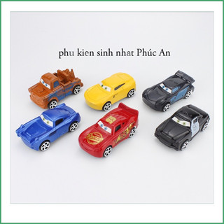 Bộ 6 chiếc siêu xe mini siêu ngầu trang trí bánh kem hpbd