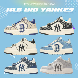 Giày MLB Chunky Liner Mid Basic New York Yankees Hàng Chuẩn Best Quality Full Box