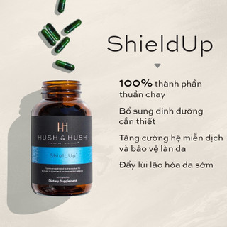 [HÀNG CÔNG TY CHÍNH HÃNG] Viên Uống Chống Nắng và Bảo Vệ Da Toàn Diện Image Hush & Hush Shield Up 60 Viên