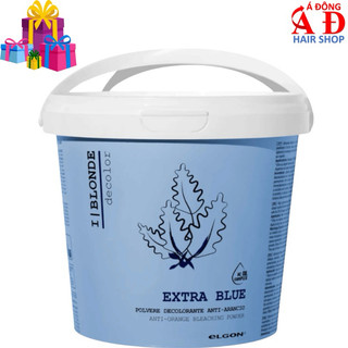 BỘT TẨY XANH ELGON EXTRA BLUE BLEACH DE COLOR ANTI ORANGE NÂNG SÁNG TỪ NỀN TỐI 500G