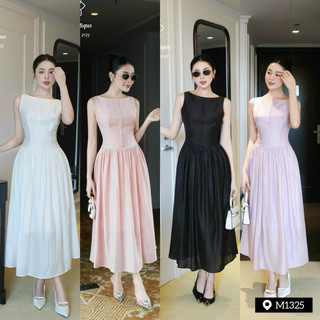 Váy tằm Hàn đính Khuy (1325) Size : S | M | L 570k