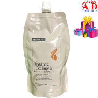 Kem ủ tóc Mairlan Collagen Organic siêu mượt phục hồi, giảm gãy rụng 500ml