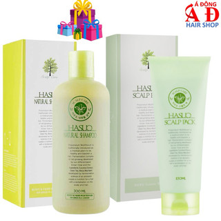 Dầu gội xả Hasuo Natural Scalp -Giảm rụng tóc và mọc tóc nhanh sau khi sinh Hàn Quốc