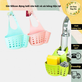 Giỏ Silicon đựng lưới rửa bát và xà bông tiện lợi