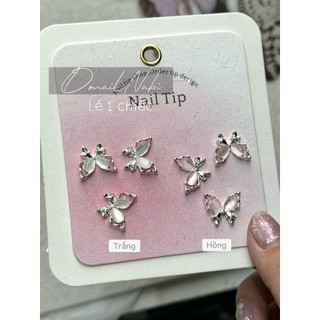 Charm bướm cánh ngọc đính móng lẻ 1 chiếc